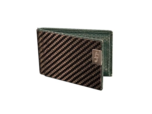 Common Fibers BIZ - Real Carbon Fiber RFID Blocking Business Card Holder Slim Wallet with Twill Weave