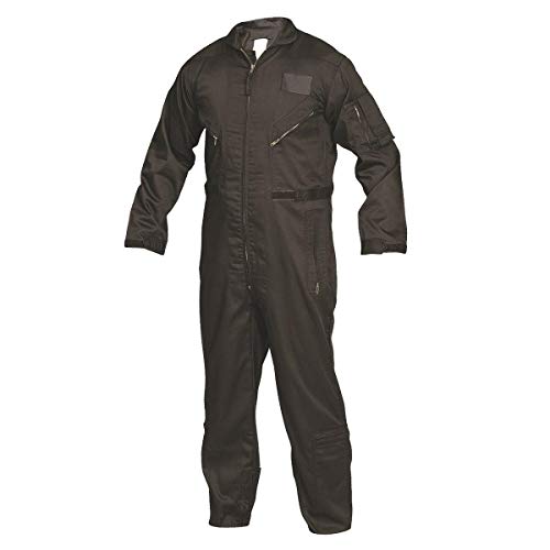 Tru-Spec Flight Suit, Tru 27-P blk, Black, Large/Large