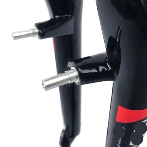Fork de suspension de vélo de 26 pouces pour frein à disque blanc VTT