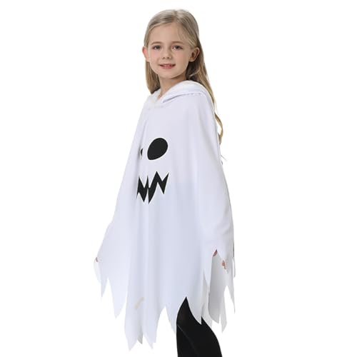 Disfraz infantil de fantasma con capa fosforescente miniatura 5