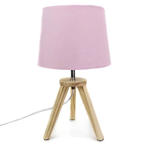 Lampe scandinave 3 Pieds en Bois Rose