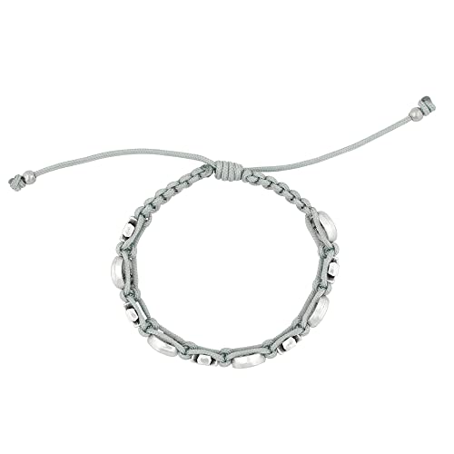 Image of Venerare Light Grey Reconciliation or Confirmation Bracelet | Holy Spirit and Cross Beads | Sturdy Woven Cord | Easy to Adjust | Fits Teens and Adults | Great Catholic Gift for Confirmation