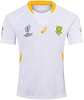 ZHANGQI Men's Rugby Jersey, South Africa World Cup, Summer Sports Breathable Casual T-shirt Football Shirt Polo Shirt,Football Sport Top,Best Birthday Gift. (Color : Green, Size : S)