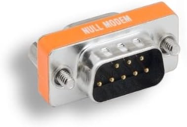 KENTEK Mini DB9 Male to Female M/F Serial/at Null Modem Mini Adapter Changer Coupler RS-232 Crossover Data Transfer