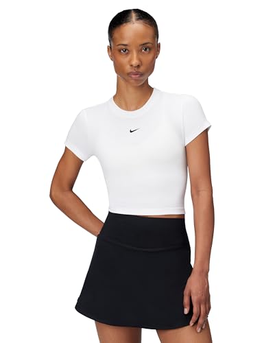 T-shirt court Nike Sportswear Chill Knit pour femme en maille côtelée légère