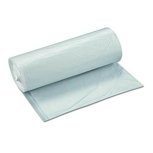Image of Inteplast Group S386017N 60 Gallon Capacity, 60 inch Length x 38 inch Width x 17 Mic Thickness, Natural Color, HDPE Commercial Coreless Institutional Trash Can Liner (Case of 8 Roll, 25 Bags per Roll)