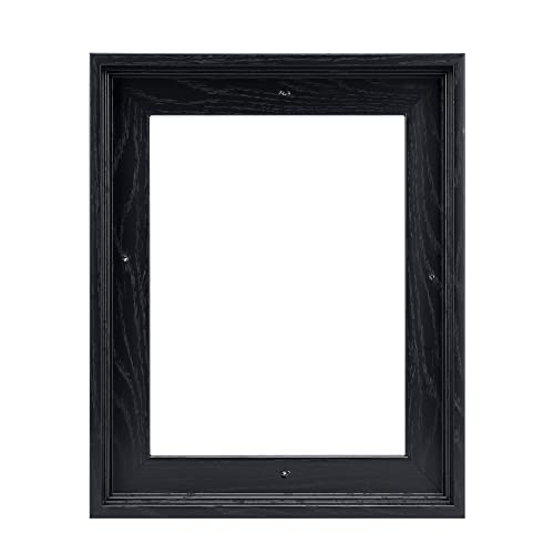 Image of 8x10 Canvas Floating Frame,0.9 inch Deep Canvas Frame,Black | HUACANVAS Canvas Floater Frames for Prints,Floater Frame for Canvas Painting,Canvas Frame for Wall Decor(8 inchx10 inch,Black)
