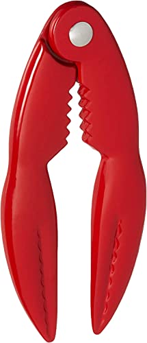 Maine Man Premium Lobster and Crab Cracker Set - Heavy-Duty Zinc Alloy Seafood Shell Opener, Professional-Grade Kitchen Tool for Crab Legs, Lobster Claws, 6-Inch Red Cracker