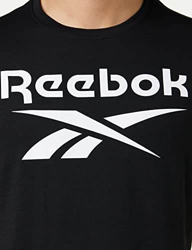 Image of Reebok Men's Ri Big Logo Tee T-Shirt (Hd4222-L, Black, L)