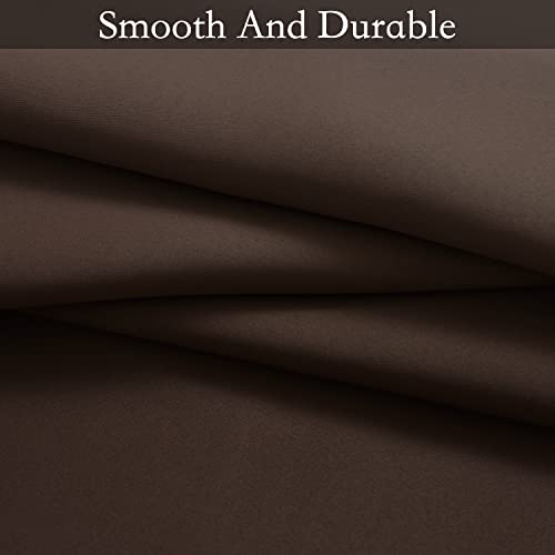 Image of SimpleHome Ombre Gradient Brown White to Gray Curtains for Bedroom, 52Wx63L | Room Darkening Curtains,Light Blocking Thermal Insulated Grommet Window Curtains for Living Room,2 Panels,63 Inches Length