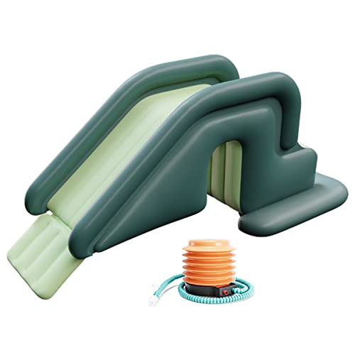 プール すべり台 インフレータブル ウォータースライド 水スライド 子供用サーフボード 空気入れ スイミングプール用品 子供のための膨脹可能なおもちゃ 屋内 屋外 ビーチ プール 庭 裏庭 夏のウォーターパーティーに適