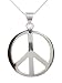 Produktbild TreasureBay Peace Zeichen Anhänger aus 925 Sterling Silber Herren Damen Anhänger