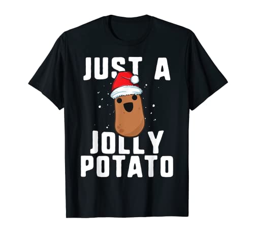 Just A Jolly Potato Funny Sweet Potato Camiseta Navidad Camiseta