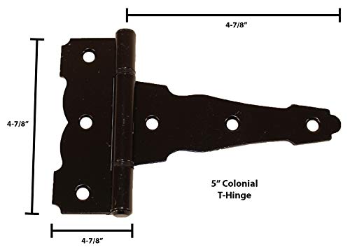 Shed Windows And More 5" Colonial Style Hinge Set Of 6, Shed Hinge W/Screws, Playhouse Hinge #TOP1