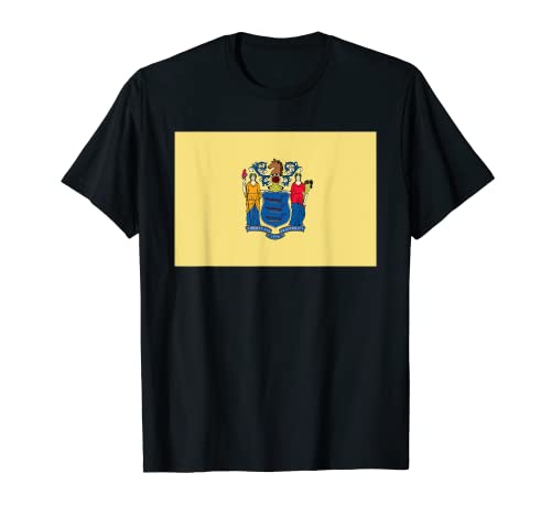Nueva Jersey State Flag State Of New Jersey NJ Souvenir USA Camiseta