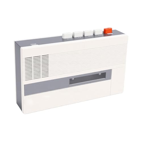 Reproductor de casete portátil Bluetooth con altavoz integrado y grabador USB