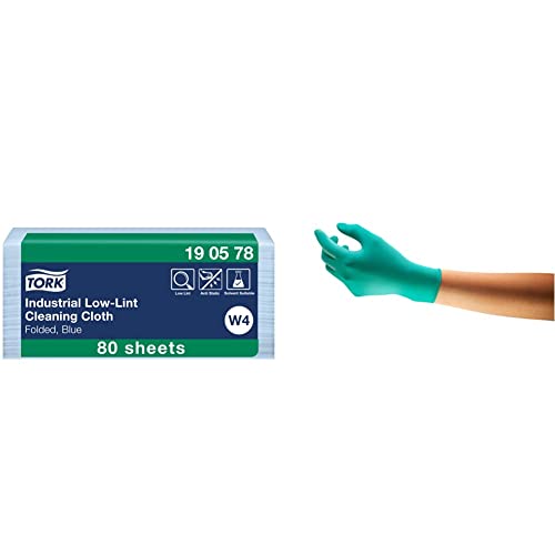 Chiffon de nettoyage Tork bleu non pelucheux pour enlever les résidus sans traces