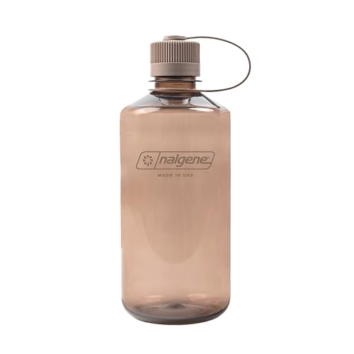 Nalgene Leak Proof Tritan BPA-Free Water Bottle - 32 oz Narrow Mouth - Made in the USA for Outdoor Use & Daily Hydration (Mocha)