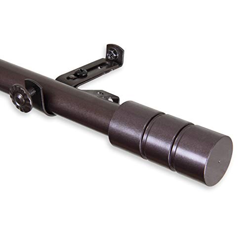 Theo Curtain Rod 120-170 Inch - Cocoa #TOP1