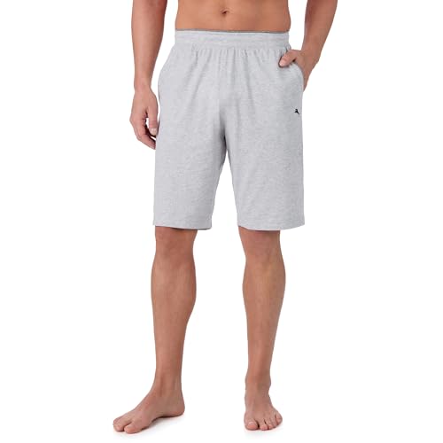 Tommy Bahama - Men's Essential Lounge Short, Cotton Blend Pajama Shorts for Sleep or Lounge (Light Grey Heather, XX-Large)