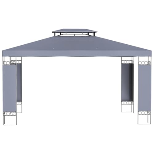 Patio Gazebo with Spacious Metal Screened Design, Vented Rooftop, and