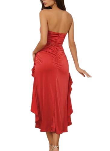 Image of LightlyKiss Women's Bodycon Wedding Guest Dress Formal Cocktail Party Evening Gown