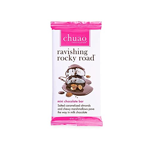 Chuao Chocolatier Ravishing Rocky Road Milk Chocolate Bars | Gourmet Chocolate Almond Marshmallow Artisan European No Preservatives | For Gift Baskets, Christmas, Valentines Day, Gifts For Women, Men, Birthday, Thank You, Care Package | 3 Pack #TOP1