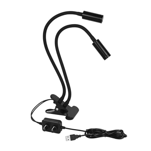 Microscope Clamp USB Dual Adjustable LED Spot Light Lamp Stereo Microscope Camera(UV Purple)