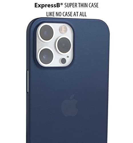 Image of ExpressB for iPhone 16 Pro Case Back Cover | Zero Drop Protection | Perfect for Minimalists | Ultra Thin Anti Scratch Matte Finish Case for iPhone 16 Pro (Blue)