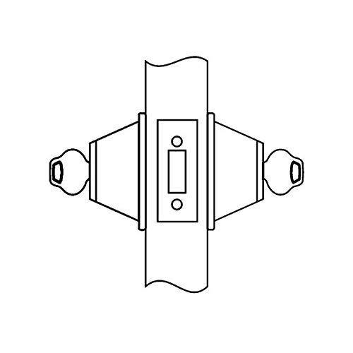 Corbin Russwin DL3012 626 Deadlock, 6" Length