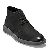 Cole Haan Men's Grand+ Chukka Boot, Black Nubuck/Black, 10