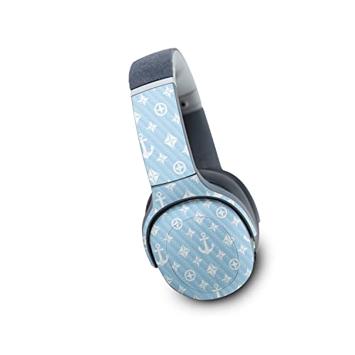 Image of MightySkins Carbon Fiber Skin Compatible with Skullcandy Crusher Evo Wireless - Baby Blue Designer | Protective, Durable Textured Carbon Fiber Finish | Easy to Apply