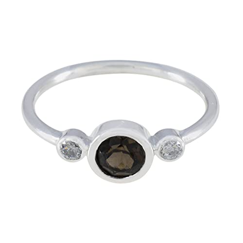 Bagues originales en quartz fumé argent 925, le cadeau idéal et symbolique