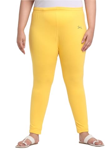 Image of Soft Cotton Ankle Lenght Solid Regular and Plus 35 Colours Leggings for Womens and Girls (Sizes :- M to 6XL)