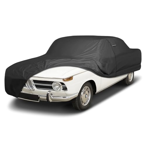 Image of iCarCover Premium Custom Car Cover for 1964-1971 BMW 1800 Heavy Duty Waterproof All Weather Rain Snow UV Sun Protector Custom Fit Full Exterior Indoor Outdoor Protection Car Cover (Black)