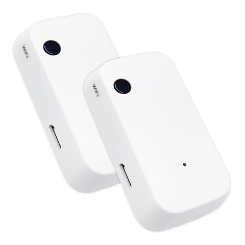 LED ATOMANT Pack 2X Sensor de Luz Inteligente WiFi para Interior, Detector de Luminosidad Compatible con App Smart Life, Automatización por Nivel de Luz, Ideal para Domótica, Control de Iluminación