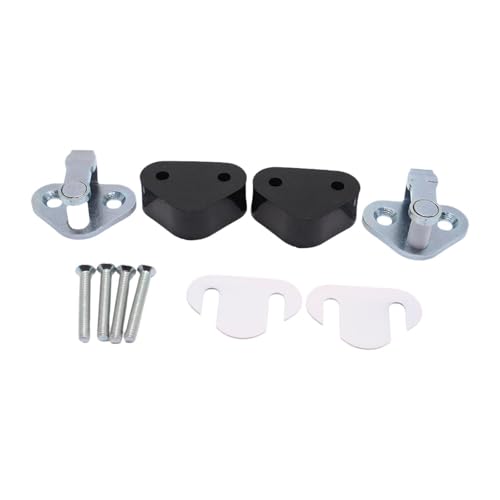 MagiDeal 2Pcs Fqb500130 Door Strikers Catch and Spacer Sets Accessories Replacement with Bolt Easy to Install Utility High Reliability