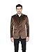 WINTAGE Men's Regular Fit Notched Lapel Single Breasted Blazer (Velvet201Color9S38_Brown_38)