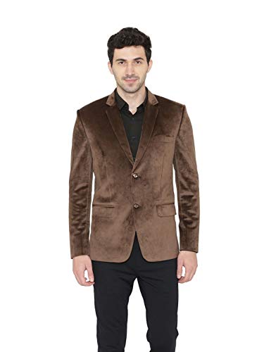 Image of WINTAGE Men's Velvet Two Buttoned Notch Lapel Party Coat Blazer-4 Colors
