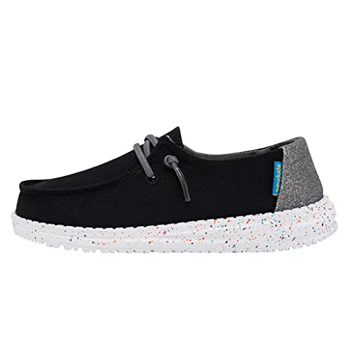 Image of HEYDUDE Girl's Wendy Youth Multiple Sizes & Colors | Girls Shoes | Girls Lace Up Loafers | Lightweight & Comfortable