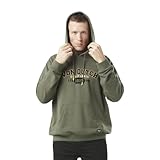 Von Dutch Sudadera Hombre Algodón, Sudadera con Capucha Hombre, caqui, S
