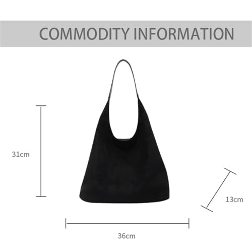 Image of Fall Suede Hobo Bags for Women, Large Capacity Slouchy Suede Handbag for Office & Shopping & travel, Holiday Gift