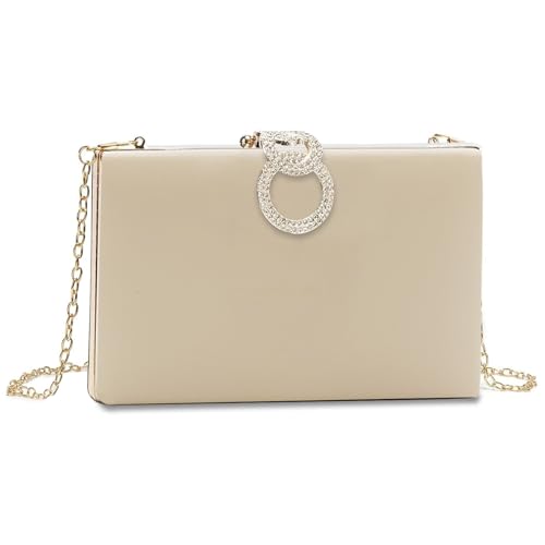 Image of Clutch Purse for Women, Evening Bag with Removable Chain Strap Elegant Handbag for Wedding /Prom /Cocktail /Party