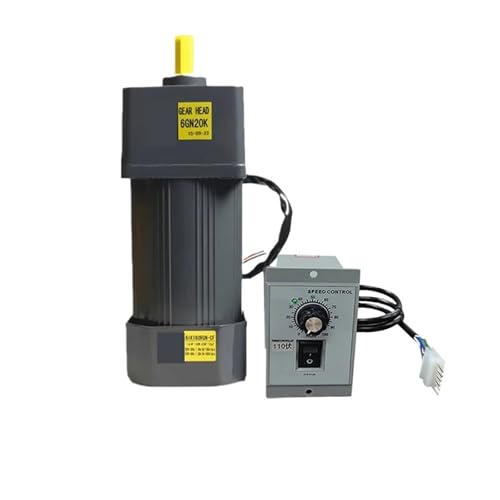 asynchronous motor 180W 110V AC Gear Motor With Speed Regulator Adjustable Speed Single Phase High Torque Asynchronous Motor 6IK180RGN-AF(0-54RPM)