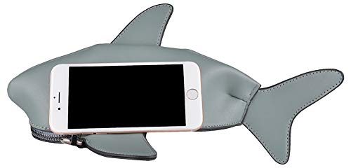 QZUnique Dinosaur Shark Shoulder Bag for Women 3D Animal Novelty Purse Zipper Crossbody Handbag Clutch Messenger Bag for Girl2