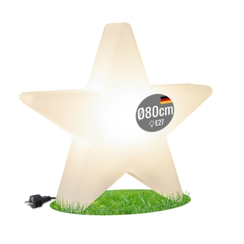 8 seasons design LED Weihnachtsstern 80 cm Shining Star (weiß) E27,...