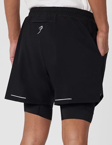 Image of FUAARK 2 in 1 Compression Shorts for Men for Gym, Sports, Running & Cycling Activities with Pocket