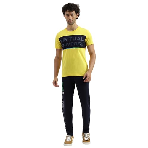 Image of UNITED COLORS OF BENETTON Men's Regular Mid Rise Track Pants