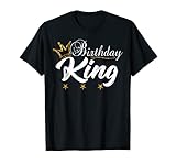 Birthday King Gold Crown Shirt For Boys And Men T-Shirt