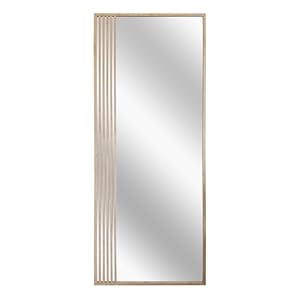 STYLER Spiegel Lewis 60 x 150 cm I Moderner Wandspiegel im Eichen-Look I Großes Gitterdesign I Japandi & Boho Stil I Hochwertiger Ganzkörperspiegel für Wohnzimmer Flur Schlafzimmer